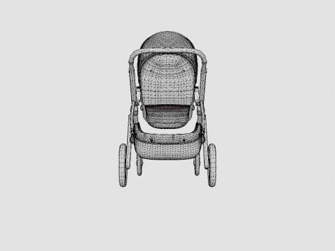 Uppa Baby Vista Emmett Stroller 3D-Modell