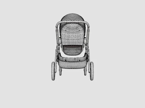 Uppa Baby Vista Emmett Stroller 3D Model