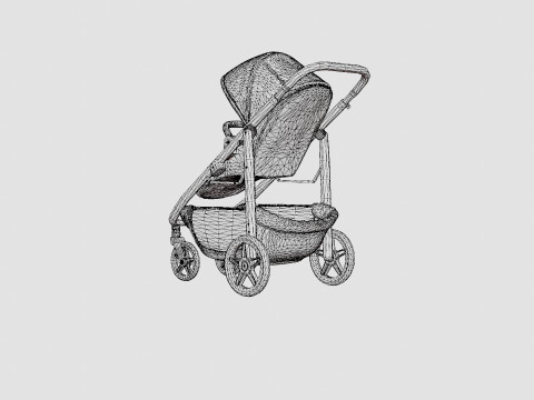 Uppababy Cruz 2018 Stroller Modello 3D