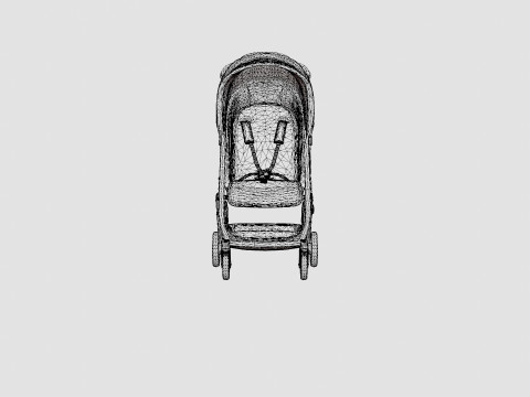 Uppababy Jake Stroller 3D Model