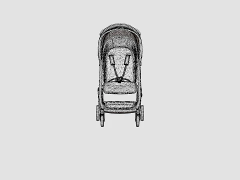 Uppababy Jake Stroller 3D Model