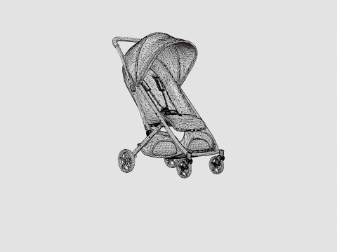 Uppababy Jake Stroller 3D Model