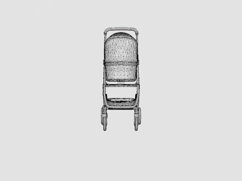 Uppababy Minu Stroller 3D Model
