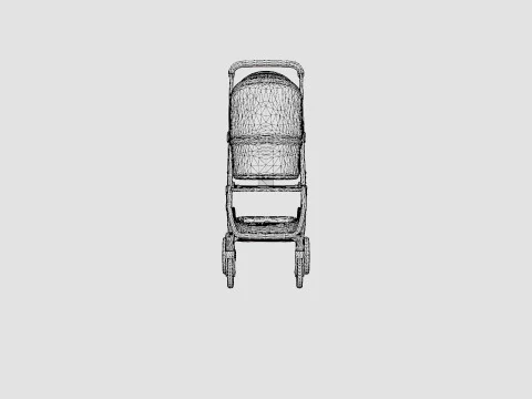 Uppababy Minu Stroller 3D Model