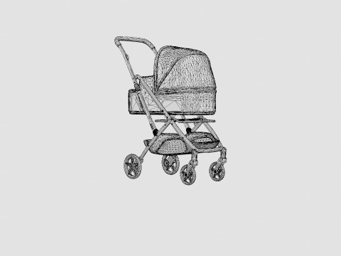 Uppababy Minu Stroller 3D Model
