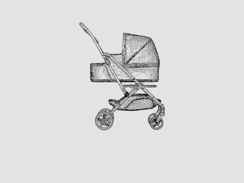 Uppababy Minu Stroller 3D Model