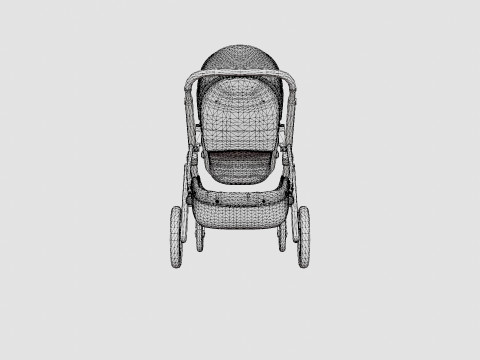 Uppababy Vista 2018 Jake Stroller 3D Model