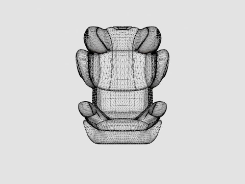 사이벡스 솔루션 Z 픽스 스타더스트 블랙 카시트 3D 모델
