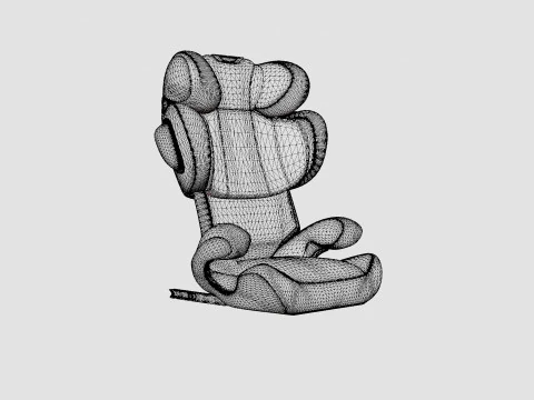 사이벡스 솔루션 Z 픽스 스타더스트 블랙 카시트 3D 모델