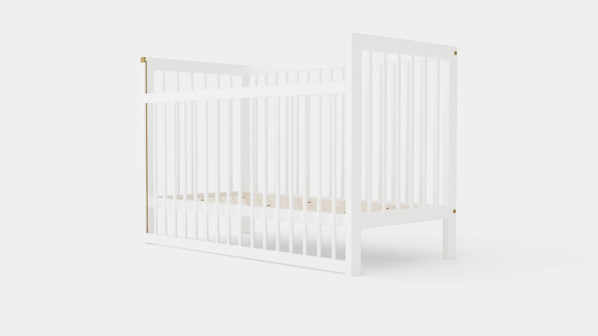 Crib Ulla Baby Bed 3D Model .c4d .max .obj .3ds .fbx .stl .blend 