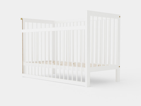 Crib Ulla Baby Bed 3D Model