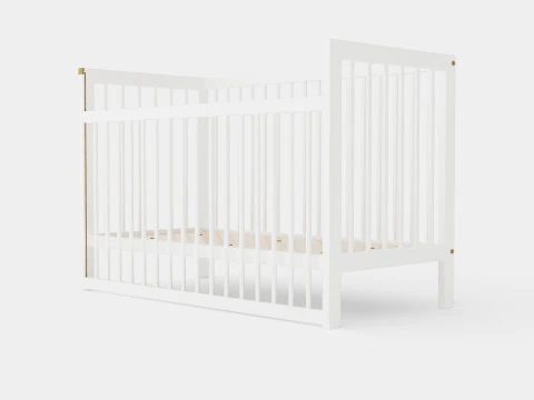 Kinderbett Ulla Babybett 3D Modell