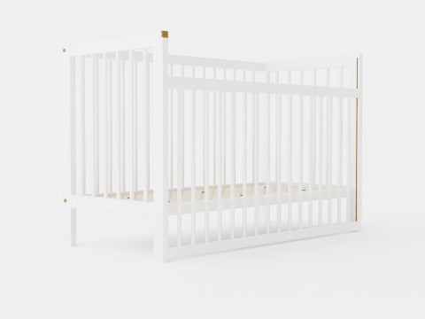 Crib Ulla Baby Bed 3D Model