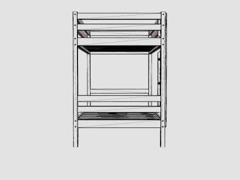 Hoppekids Basic Growing Bed 3D Model