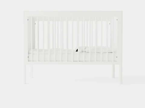 सोफ़ा लुकास बेबी बेड 3D मॉडल