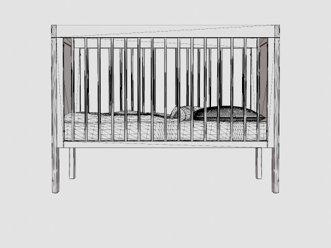 Sofa Lukas Baby Bed Modèle 3D