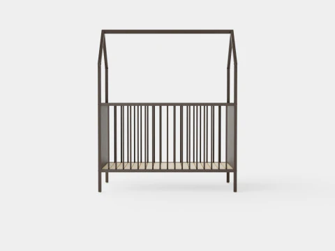 Stokke Home Bed Hazy Grey 3D Model