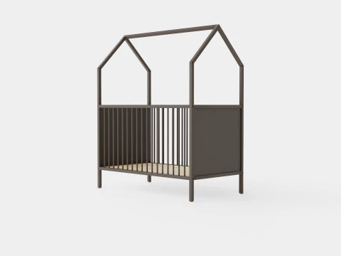 Stokke Home Bed Hazy Grey 3D Model