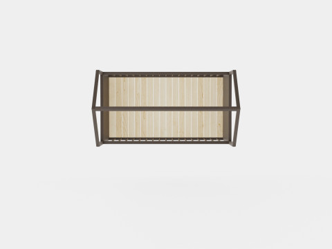 Stokke Home Bed Hazy Grey 3D-Modell