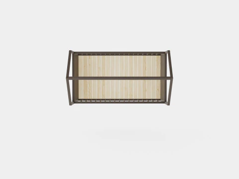 Stokke Home Bed Hazy Grey 3D Model