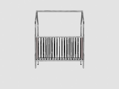 Stokke Home Bed Hazy Grey 3D-Modell