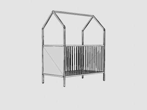 Stokke Home Bed Hazy Grey 3D-Modell