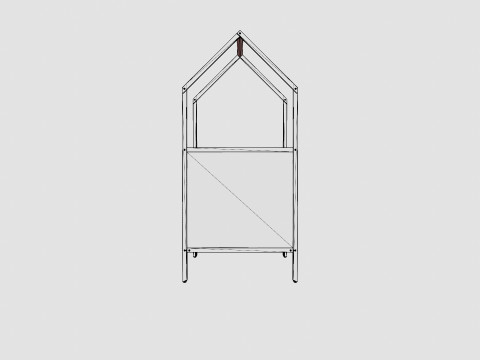 Stokke Home Bed Hazy Grey 3D-Modell