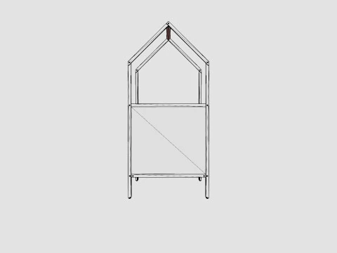 Stokke Home Bed Hazy Grey 3D Model
