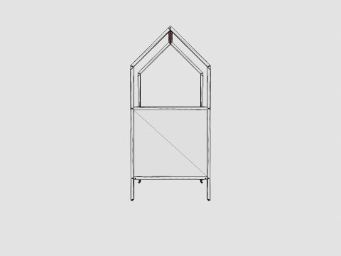 Stokke Home Bed White 3D-Modell