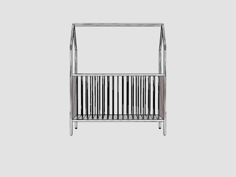 Stokke Home Bed White 3D-Modell