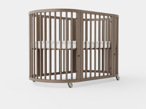 Stokke Sleepi Crib Hazy Grey 3D Model