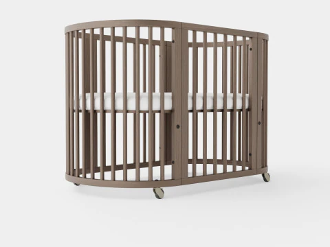 Ліжечко Stokke Sleepi Hazy Grey 3D Модель