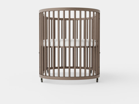 Stokke Sleepi Crib Hazy Grey Model 3D
