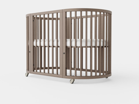 Stokke Sleepi Crib Hazy Grey Model 3D