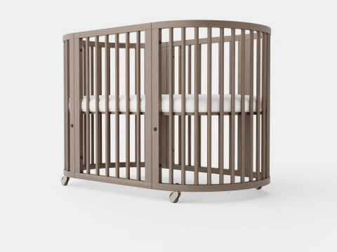 Stokke Sleepi Crib Hazy Grey 3D Model