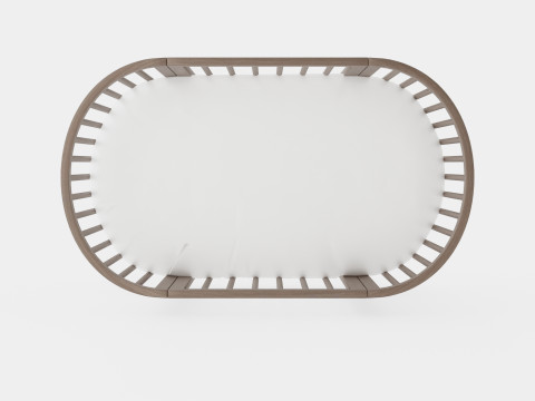 Stokke Sleepi Crib Hazy Grey Model 3D