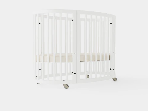 Stokke Sleepi Crib White 3D Model
