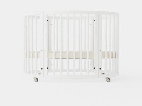 Stokke Sleepi Crib White 3D Модель