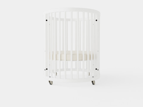 Stokke Sleepi Crib White 3D Модель