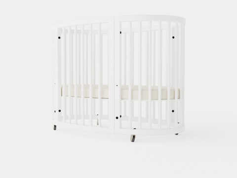 Stokke Sleepi Crib White 3D Модель