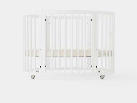 Stokke Sleepi Crib White 3D Модель