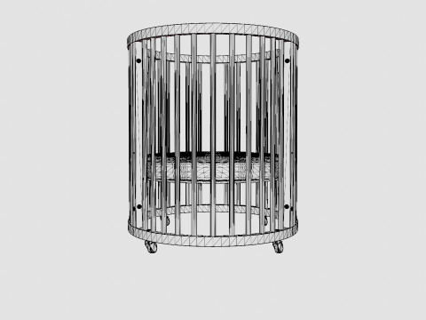 Stokke Sleepi Crib White 3D Модель