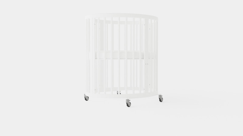 Stokke Sleepi Mini White 3Dモデル .c4d .max .obj .3ds .fbx .stl .blend 