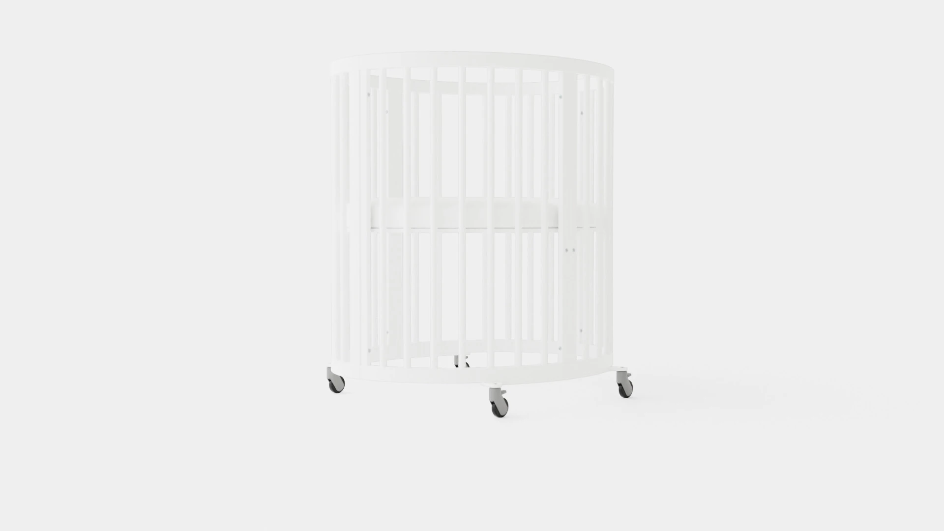 Stokke Sleepi Mini White 3D Model .c4d .max .obj .3ds .fbx .stl .blend 