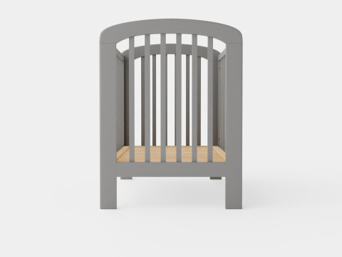 Troll Crib Lux Grey 3D मॉडल