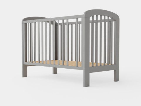 Troll Crib Lux Grey 3D मॉडल