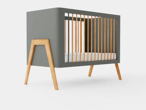 Troll Crib Torsten Grey 3D Model