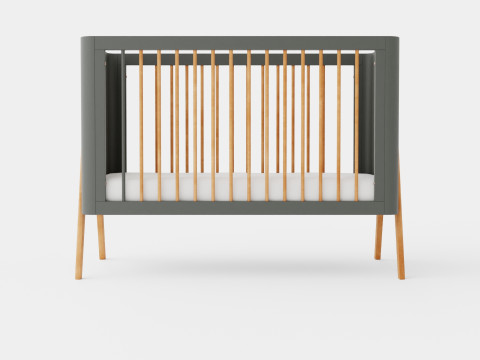 Troll Crib Torsten Grey 3D Model