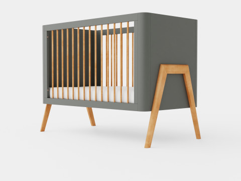 Troll Crib Torsten Grey 3D Model