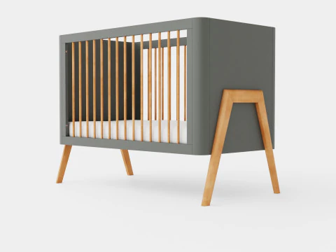 Troll Crib Torsten Grey 3D Model